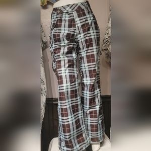 SESSIONS Terrain Series, Lucky Plaid Pant,  women’s snowboarding, size Large